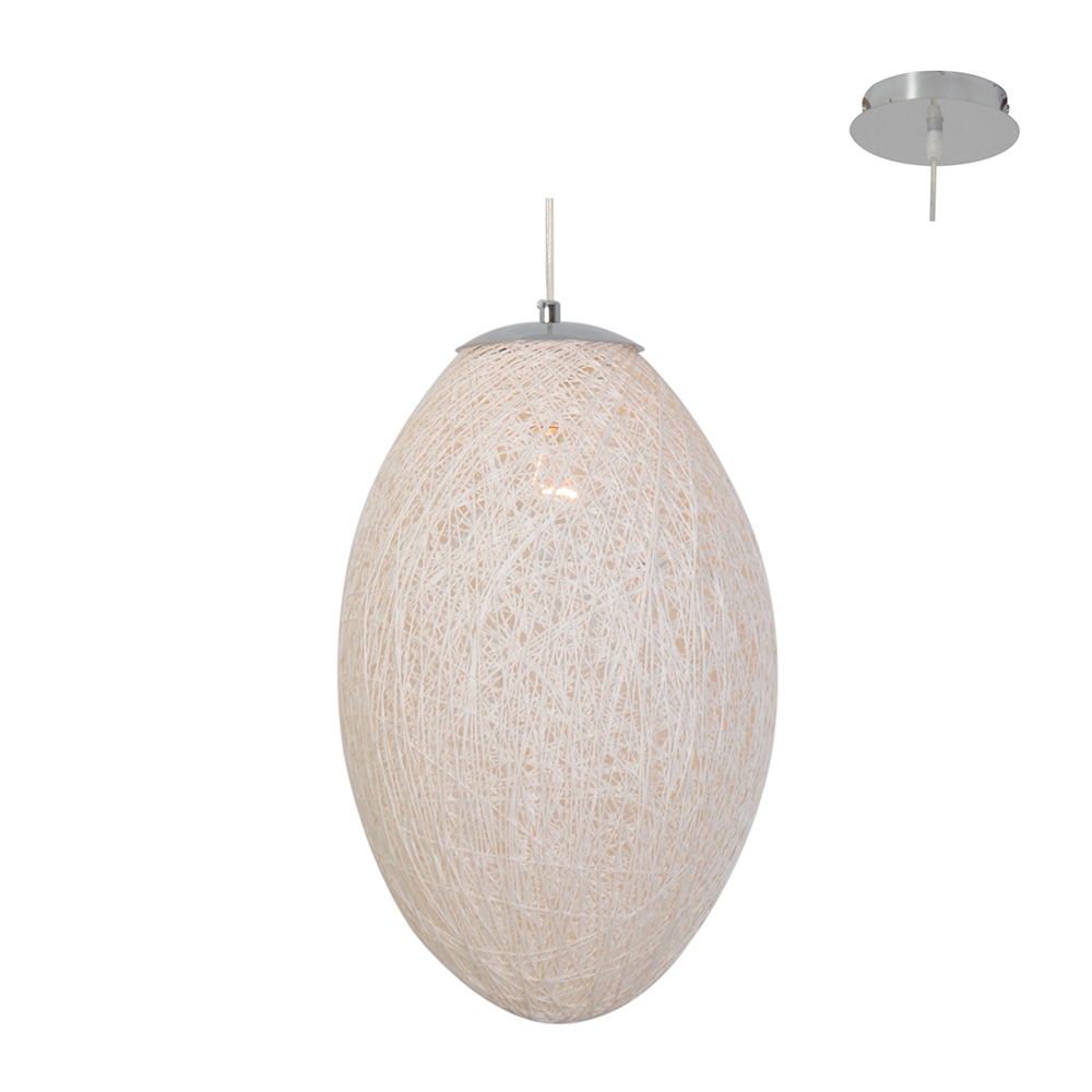 Khoi San Pendant 1LT  Cane & Silk (P437)