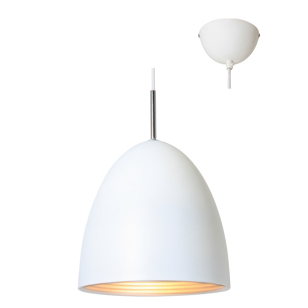 Modernica Pendant 1LT (300mm) Aluminium White & Silver Inner (P441)