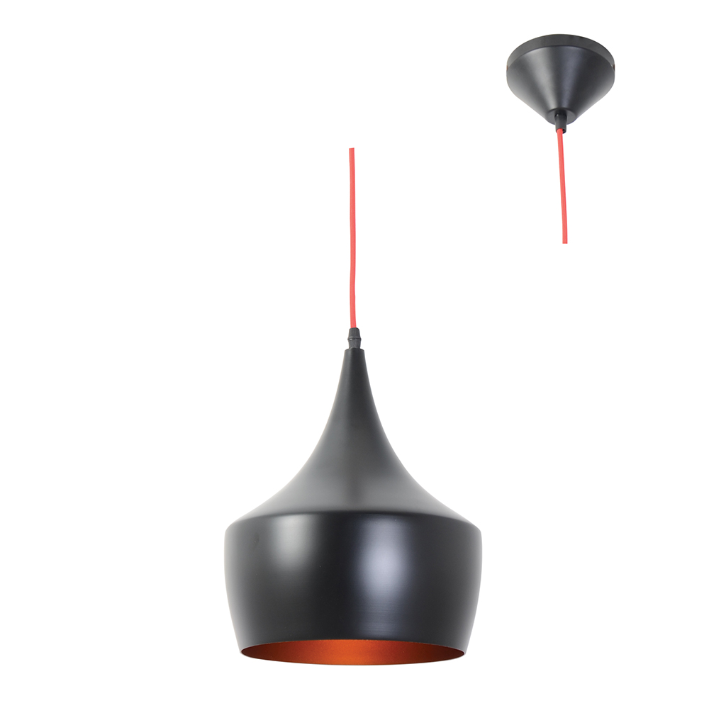 Pendant 1LT (240mm) Black & Gold - Pendant 1LT (240mm) Aum Black & Gold, P444BG. (P444)