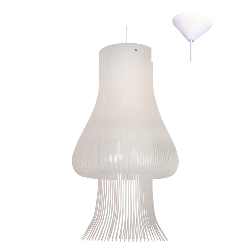 Pena Pendant Plastic White (E27) (P466)