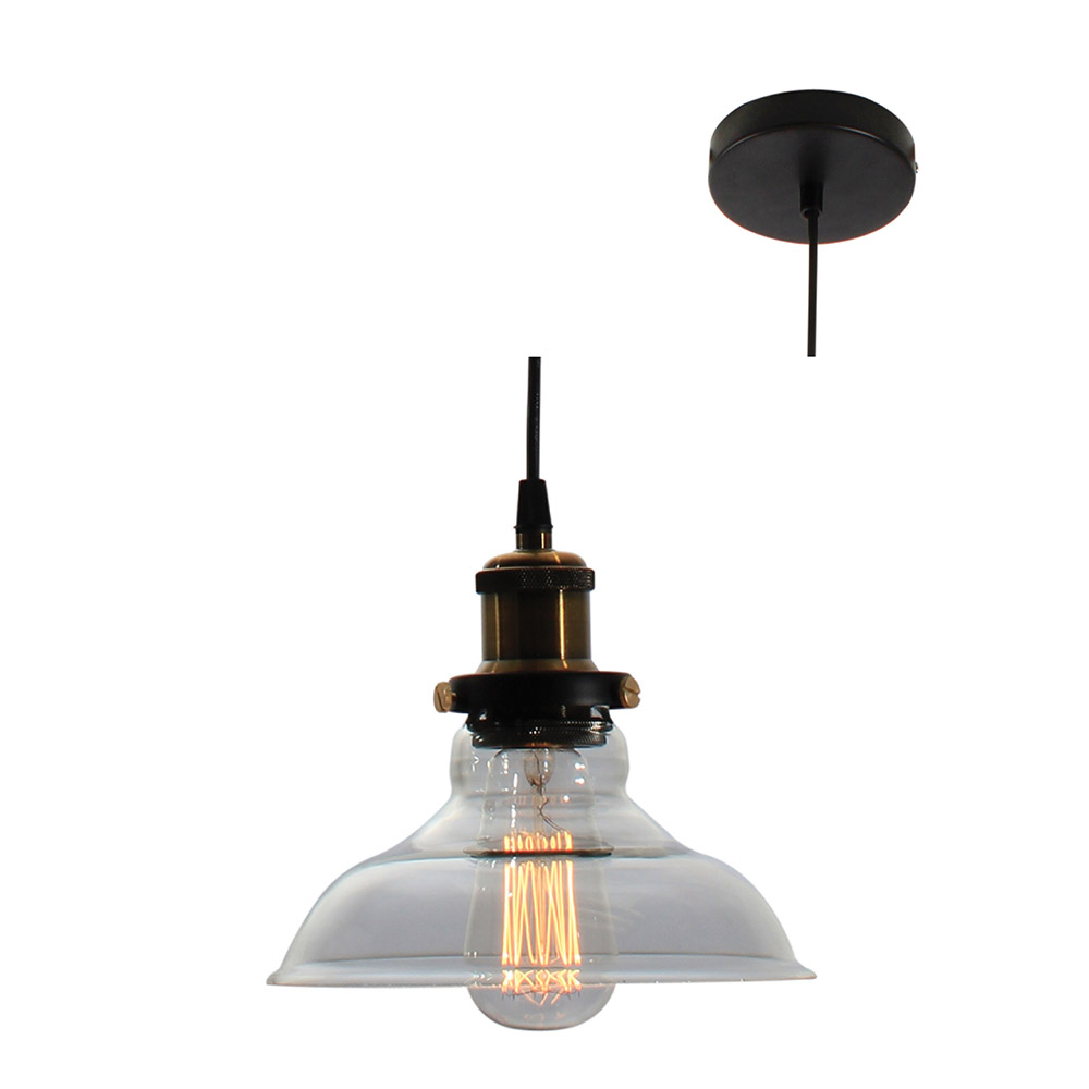 Pendant Farmhouse Clear Glass (P484)
