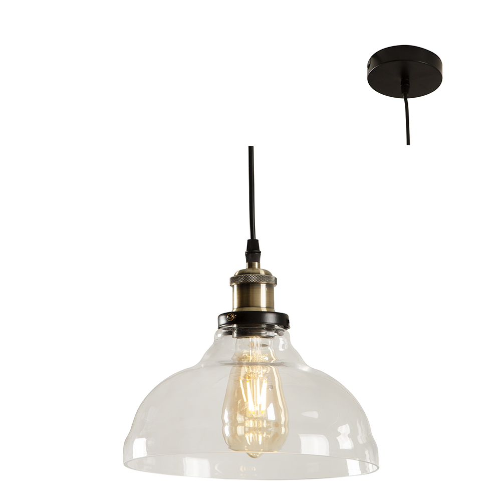 Pendant Farmhouse Clear Glass (P485)