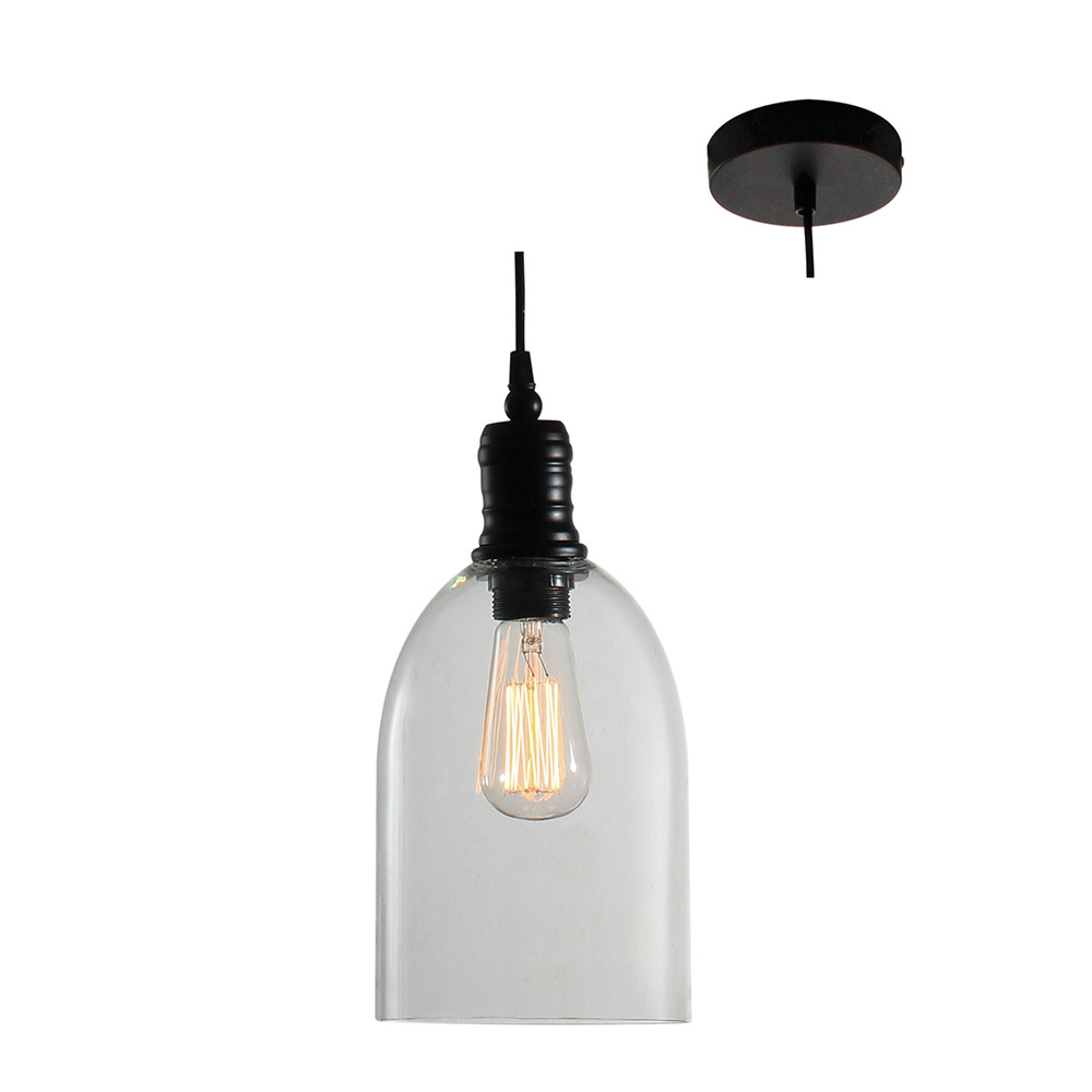 Pendant Clear Glass (160mm) (P488)