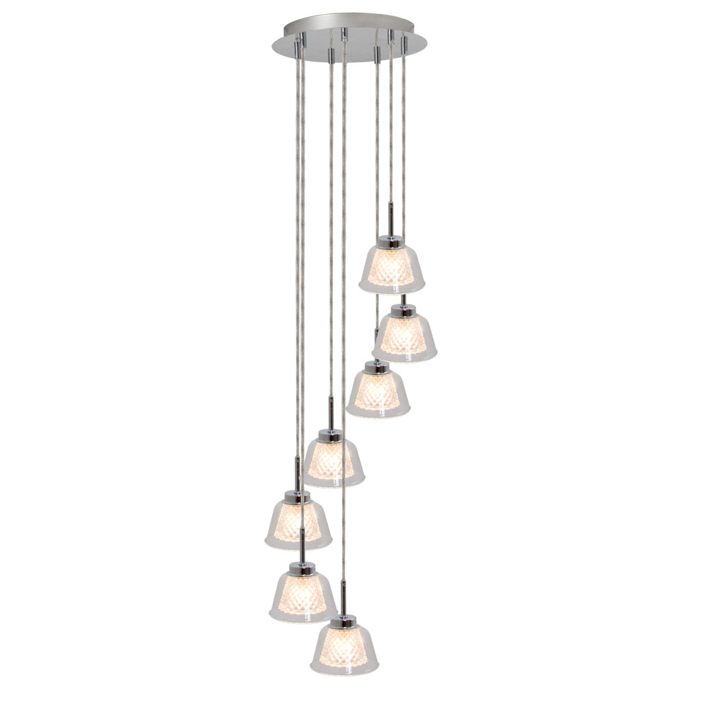 Pendant 7LT Chrome/Clear (G9) (P568)