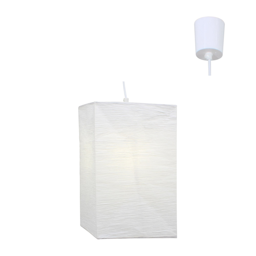 Rice paper Yoko lamp with cord - RICE PAPER YOKO LAMP W/CORD, P61. (P61)