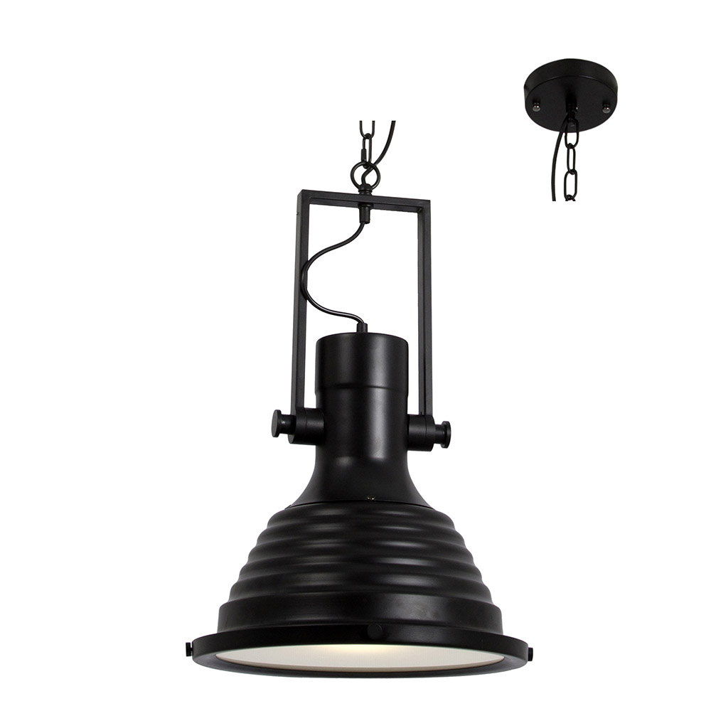 Black Metal Pendant - PENDANT METAL BLACK, P611. (P611)