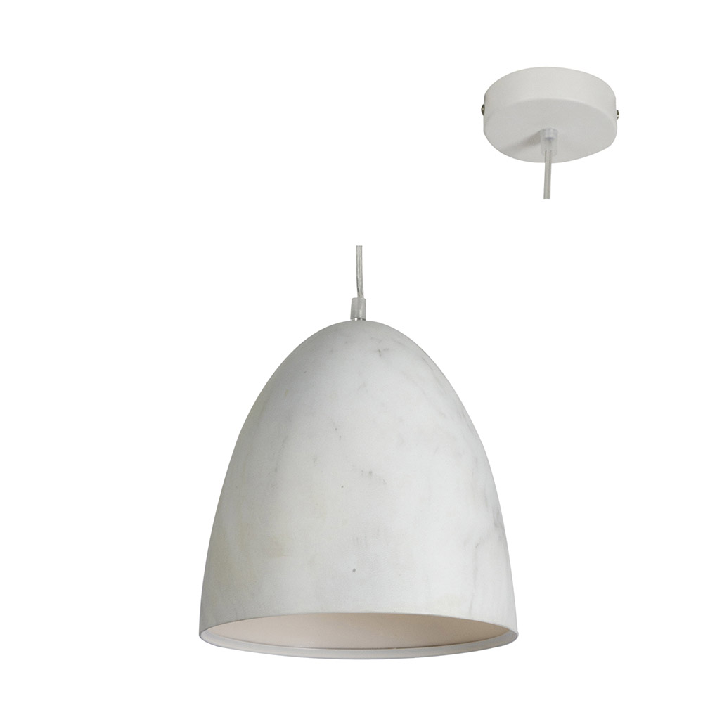 Marble White Pendant - PENDANT MARBLE WHITE, P615. (P615)