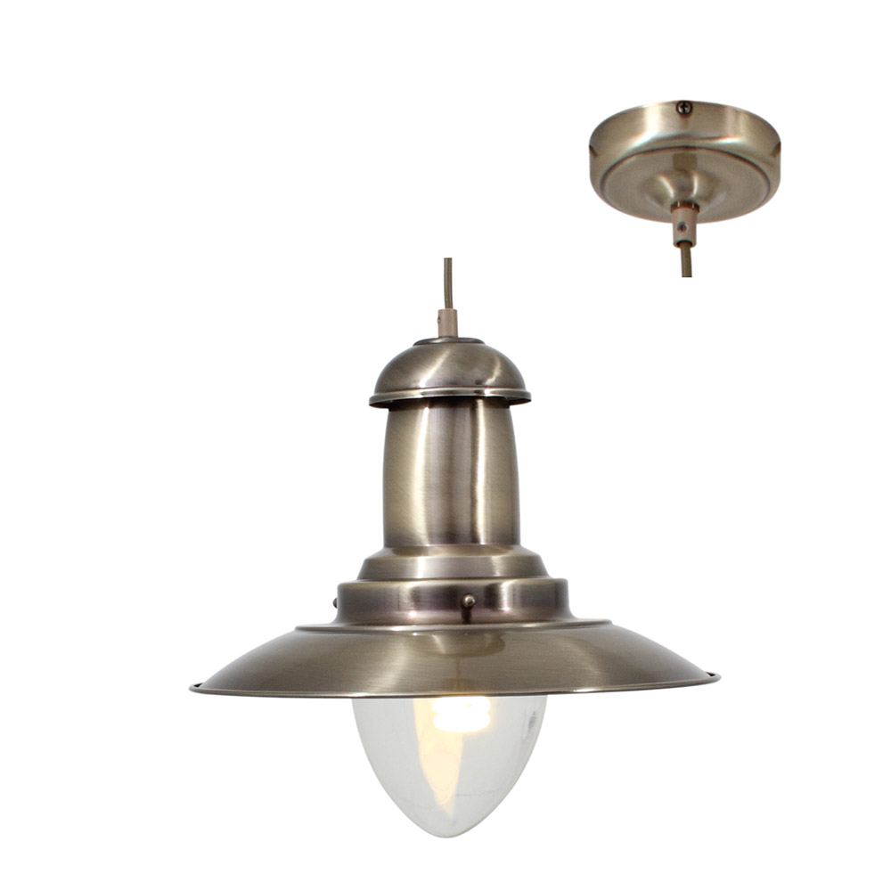 Pendant fishermans hat antique brass B22 - PENDANT FISHERMANS HAT A.BRASS B22, P64ABR. (P64ABR)