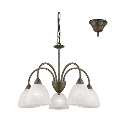 5lt Dionis Pendant - DIONIS SATIN CHROME 5 LIGHT, P659SC. (P659)