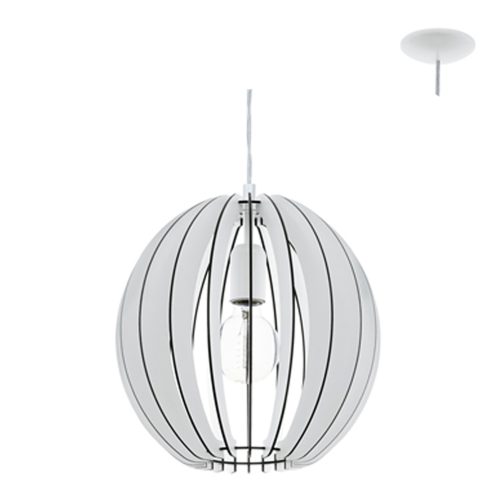 Cossano pendant 300 white wood (P670)