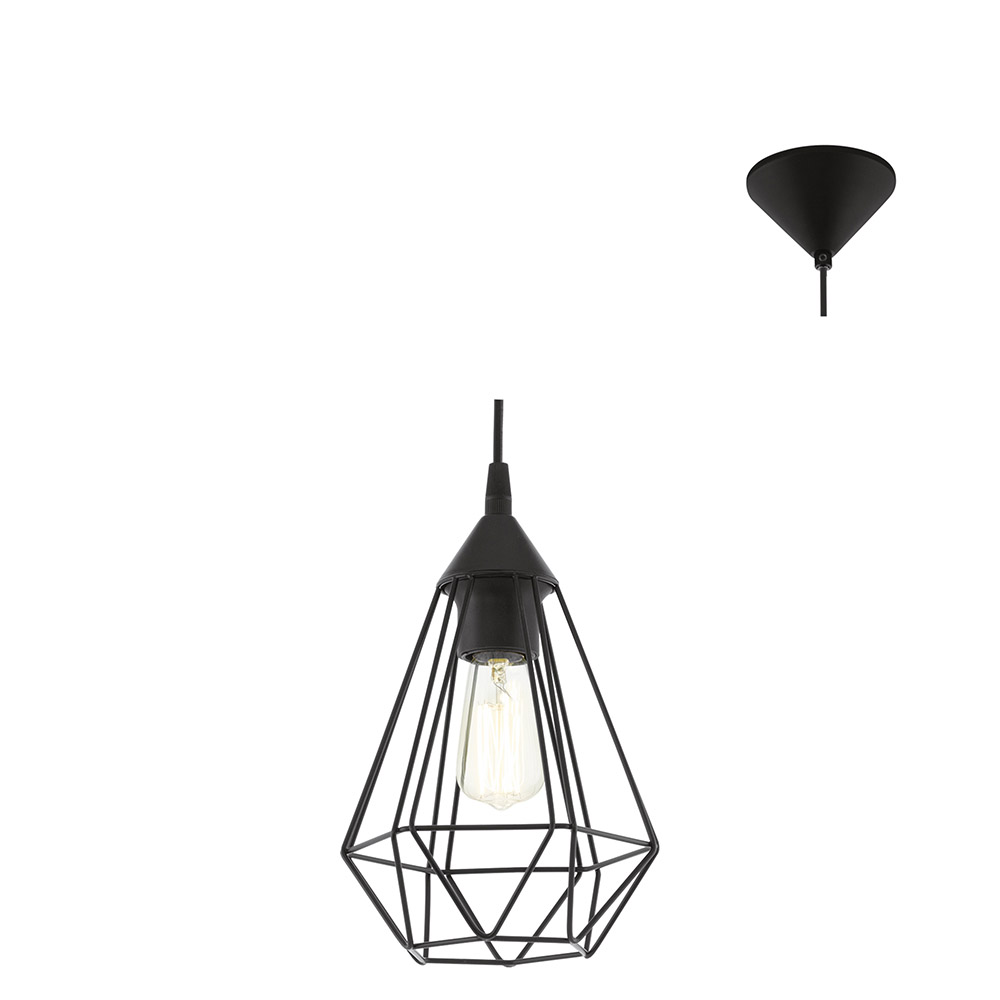 Tarbes Pendant Black - Tarbes 175, P689. (P689)