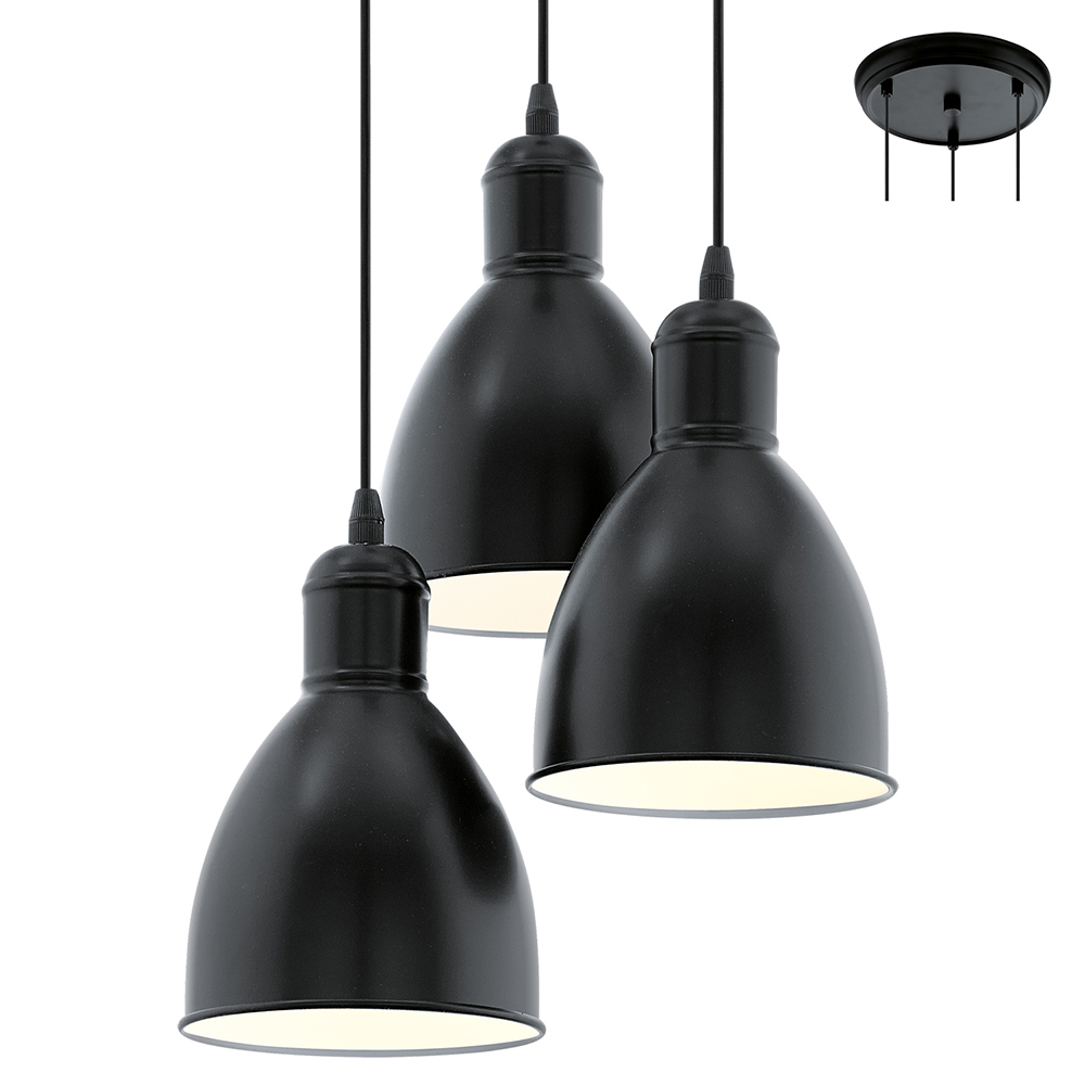 Priddy 3 lights black (P696B)