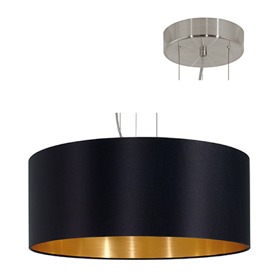 Maserlo 530mm Pendant - Ascolese 1 amber 8 lights , P712B. (P712)