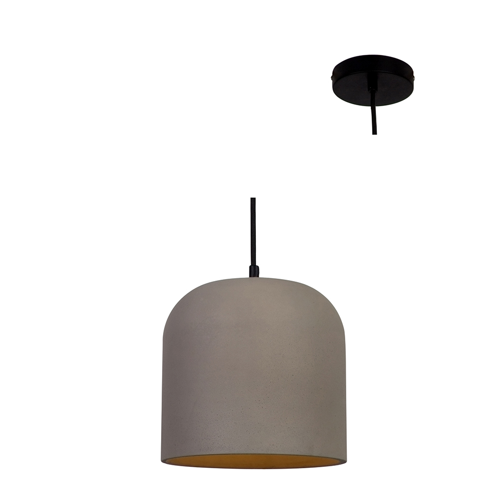 Pendant 250 x 255 x 1500 E27 concrete grey (P747)
