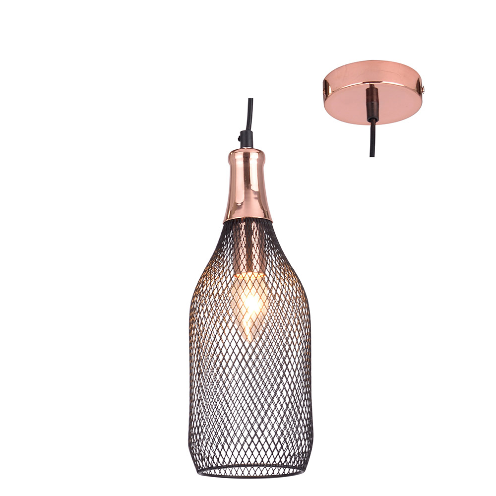110mm Copper/Black Pendant - Pendant Copper/Black 110mm, P769. (P769)