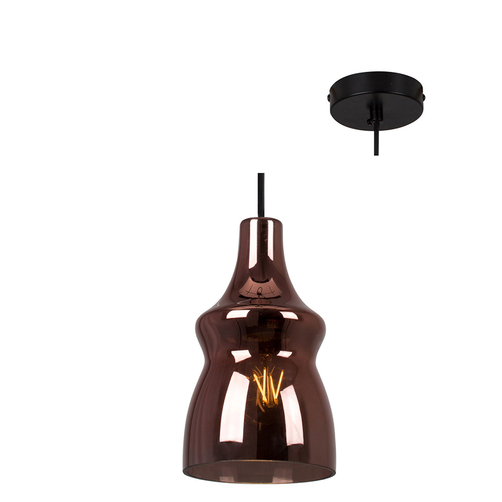 Larissa Pendant Transparent Copper 125mm (P854C)