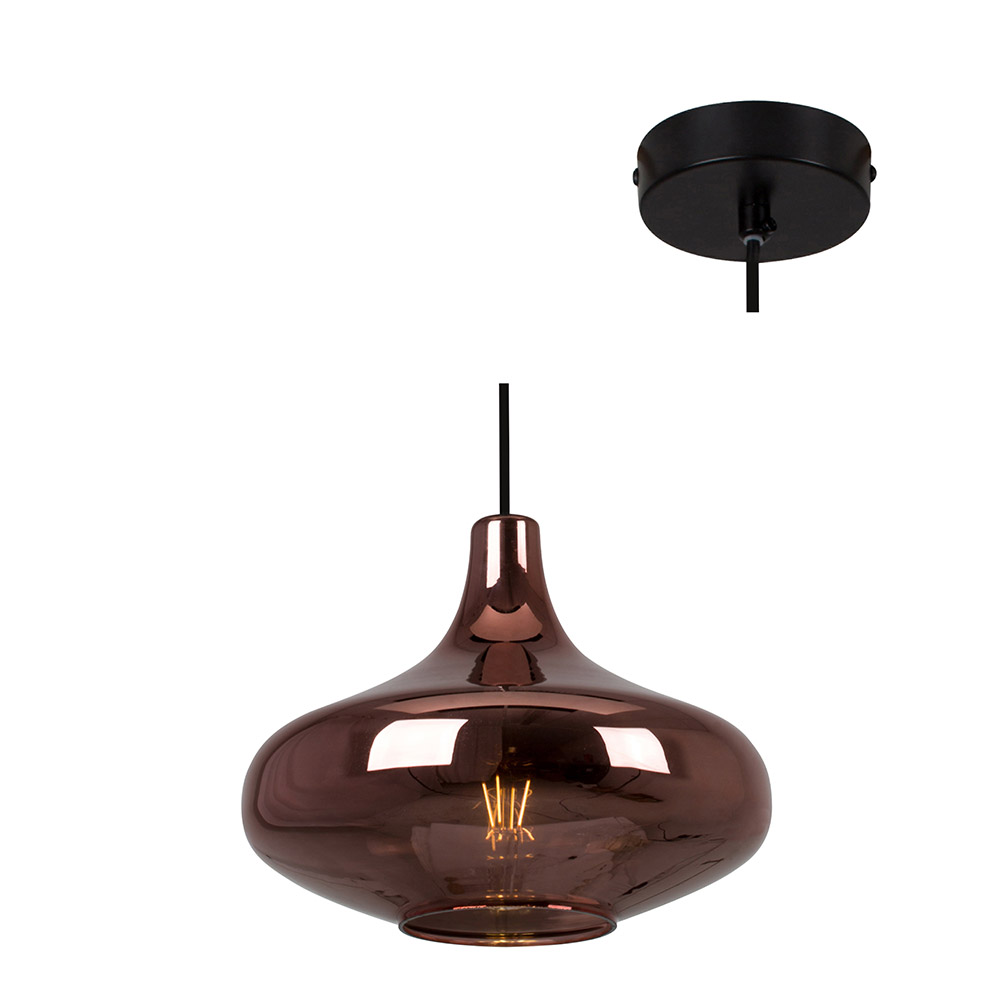 Larissa Pendant Transparent Copper 270mm (P856C)