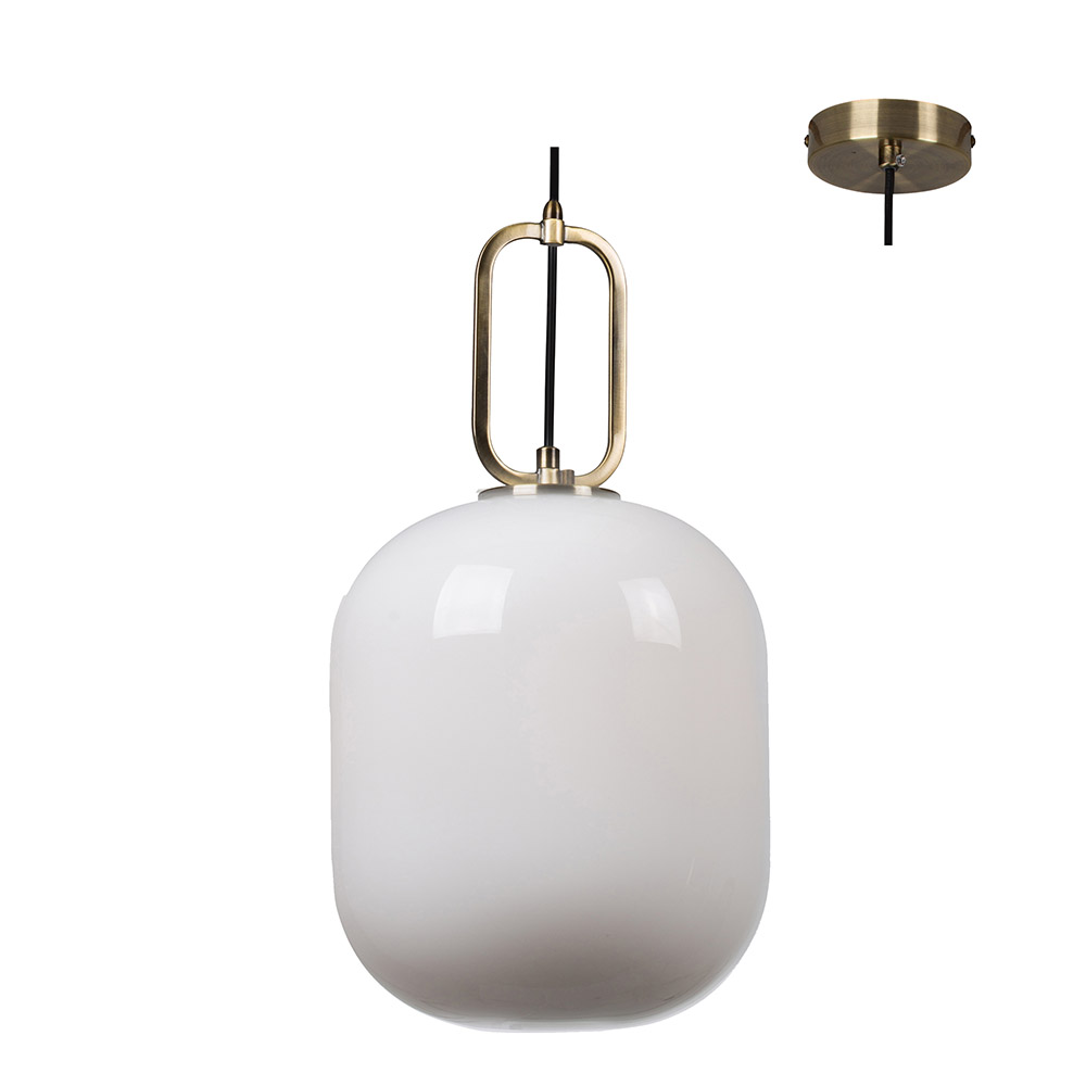 Hallstat Pendant Bronze with Opal Glass 250mm (P899OP)