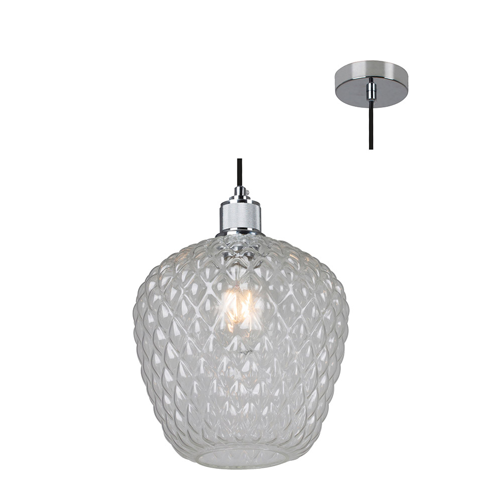 Oslo Pendant Clear Glass 180mm (P905CL)