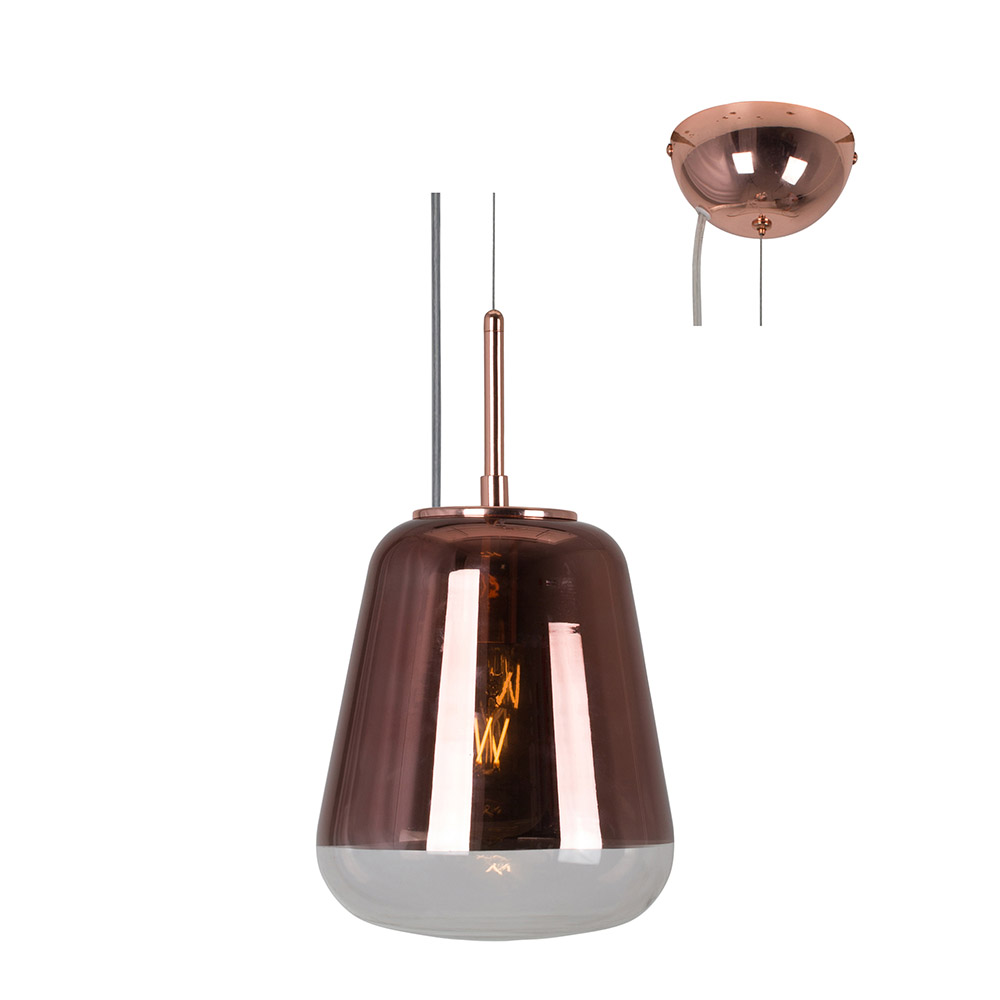 Toledo Pendant Copper Transparent Copper Glass (P932)