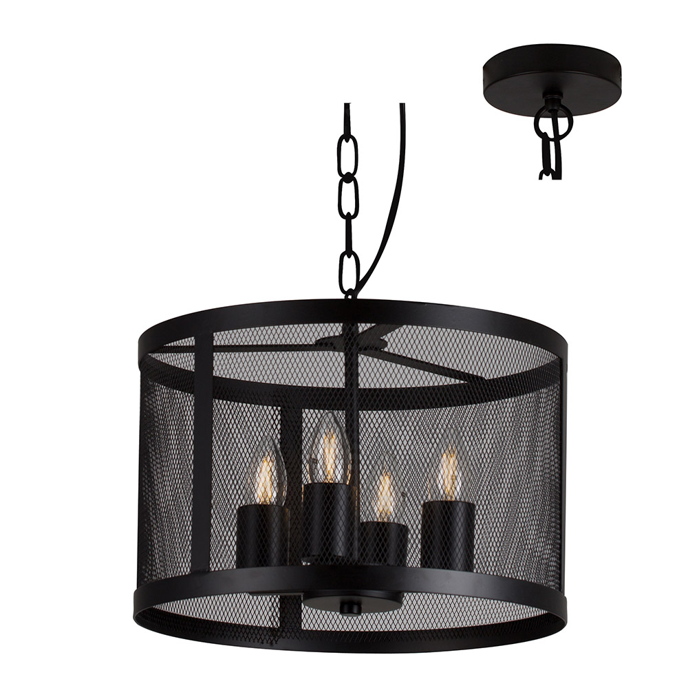 Black Pendat - E27 40W PENDANT BLACK, p940B. (P940B)