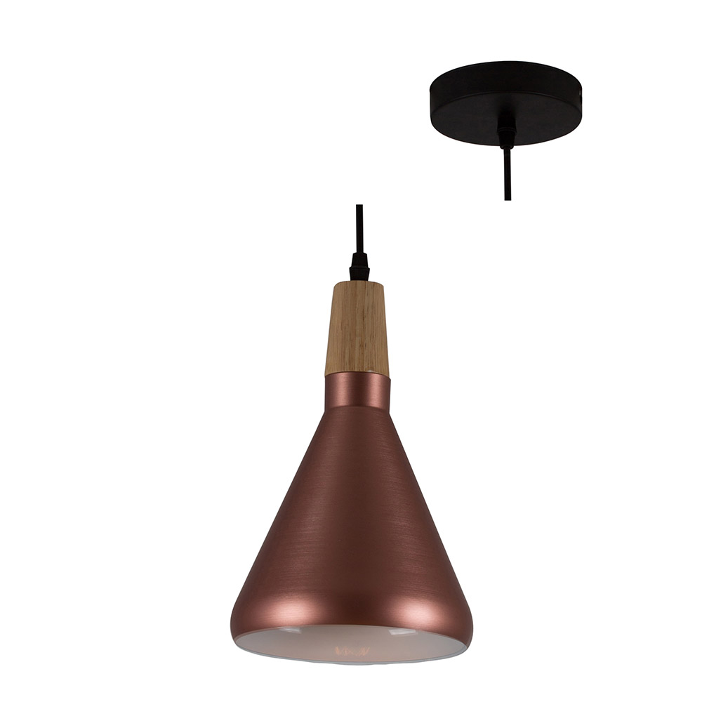 Aurelia  Bronze Pendant - Aurelia pendant Red Bronze E27 40W , P943GL. (P943GL)