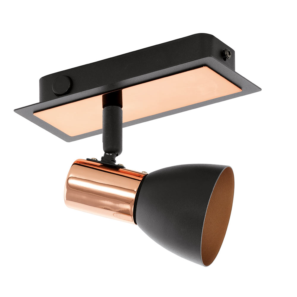 Barnham spot one light black copper (S156)