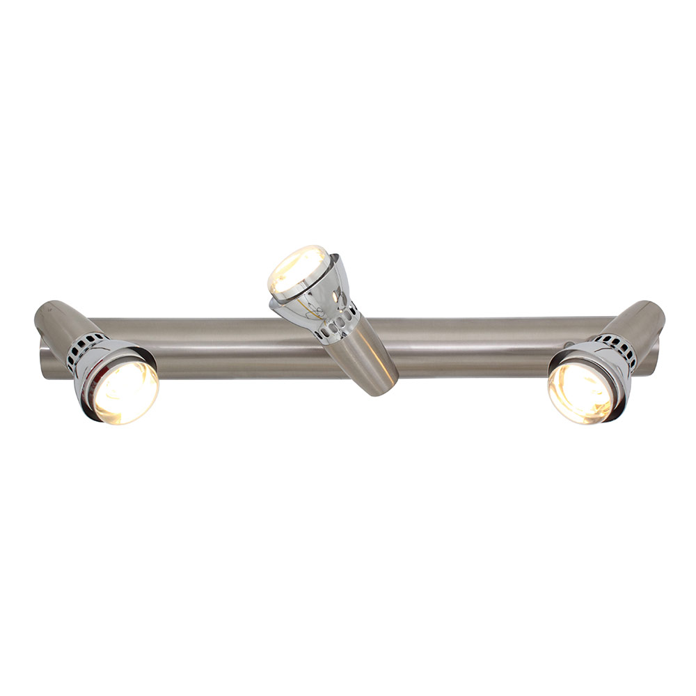 Zap spot 3 lights bar satin chrome (S184)