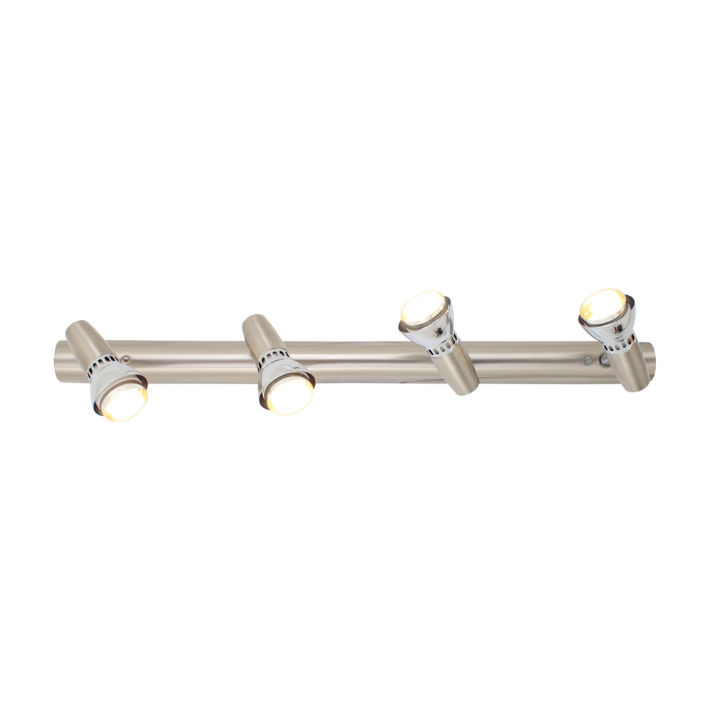 Zap spot 4 lights bar satin chrome (S185SC)