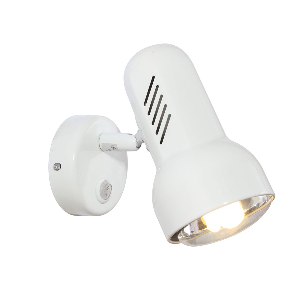 SPOT TURBO SINGLE R80 WHT+SWITCH (S239)