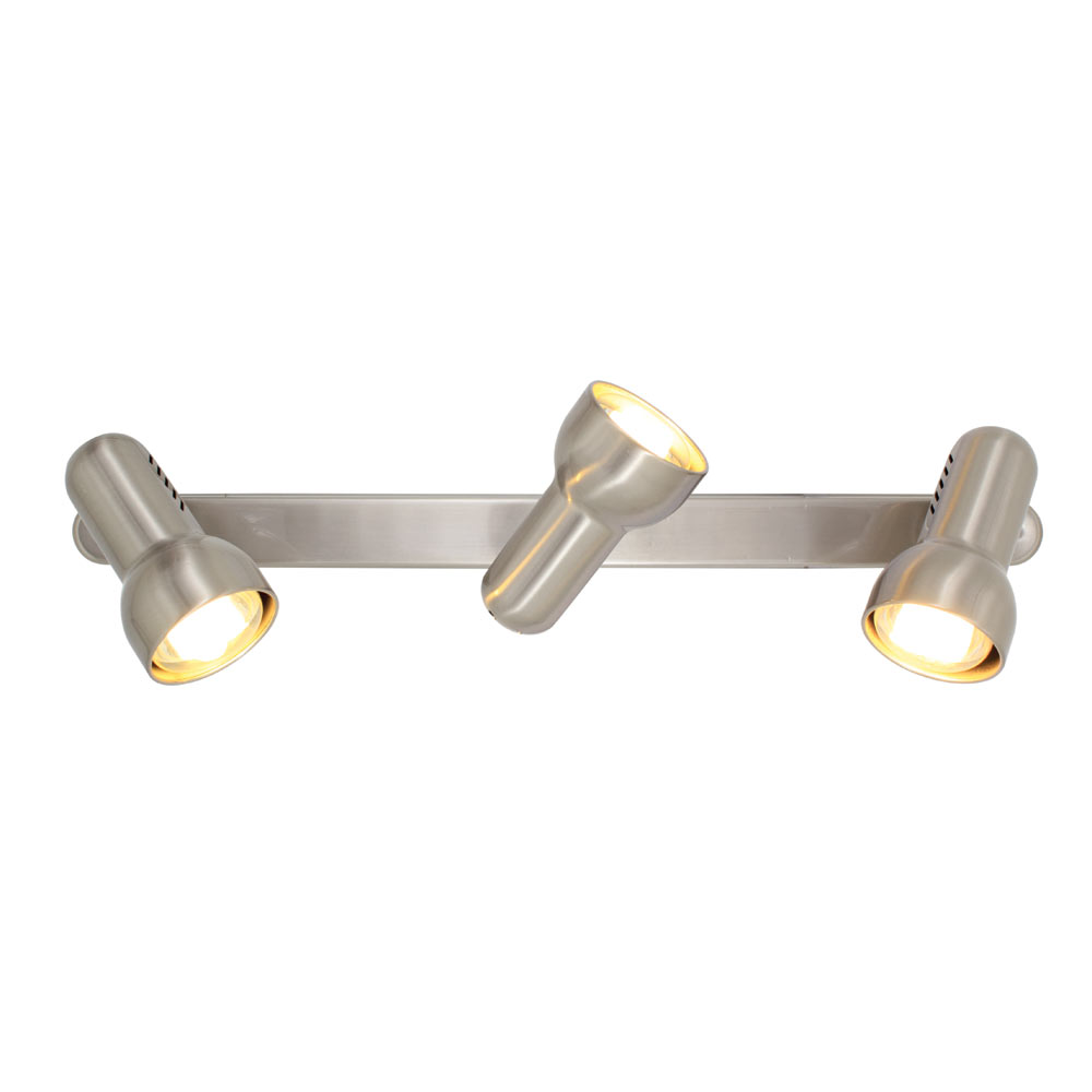 Spot turbo 3 lights R63 satin chrome (S316)