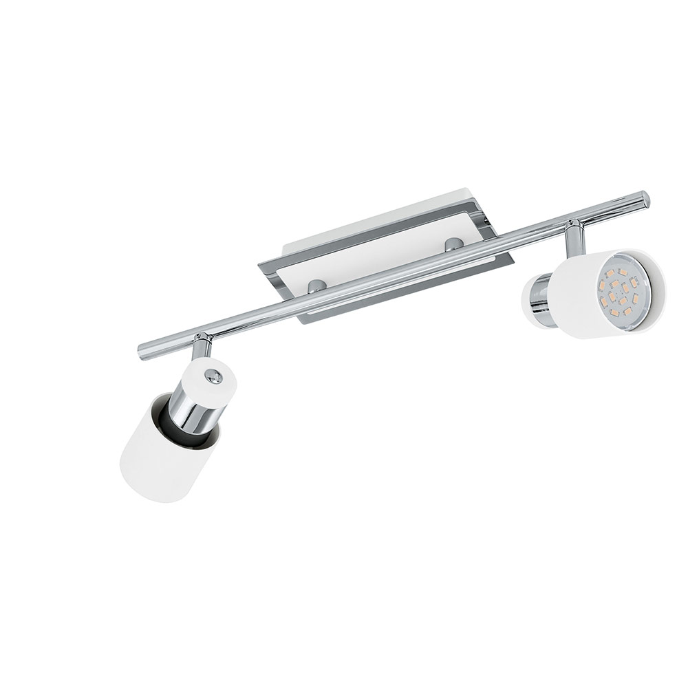 Davida LED 2 lights bar chrome / white (S372)