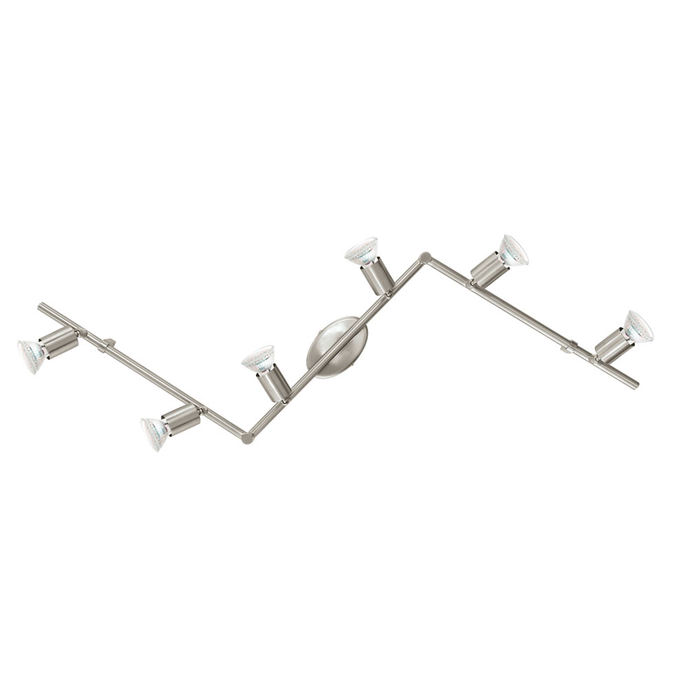 Buzz LED 6 lights satin chrome (S416)