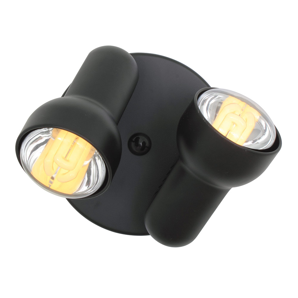 Spot turbo 2 lights R80 black (S43)