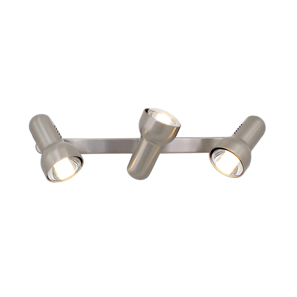 Spot turbo 3 lights bar R80 satin chrome (S44)