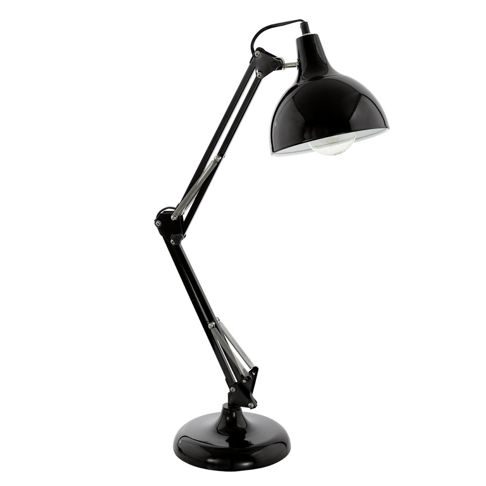 Borgillio Black Adjustable Table Light (T167)