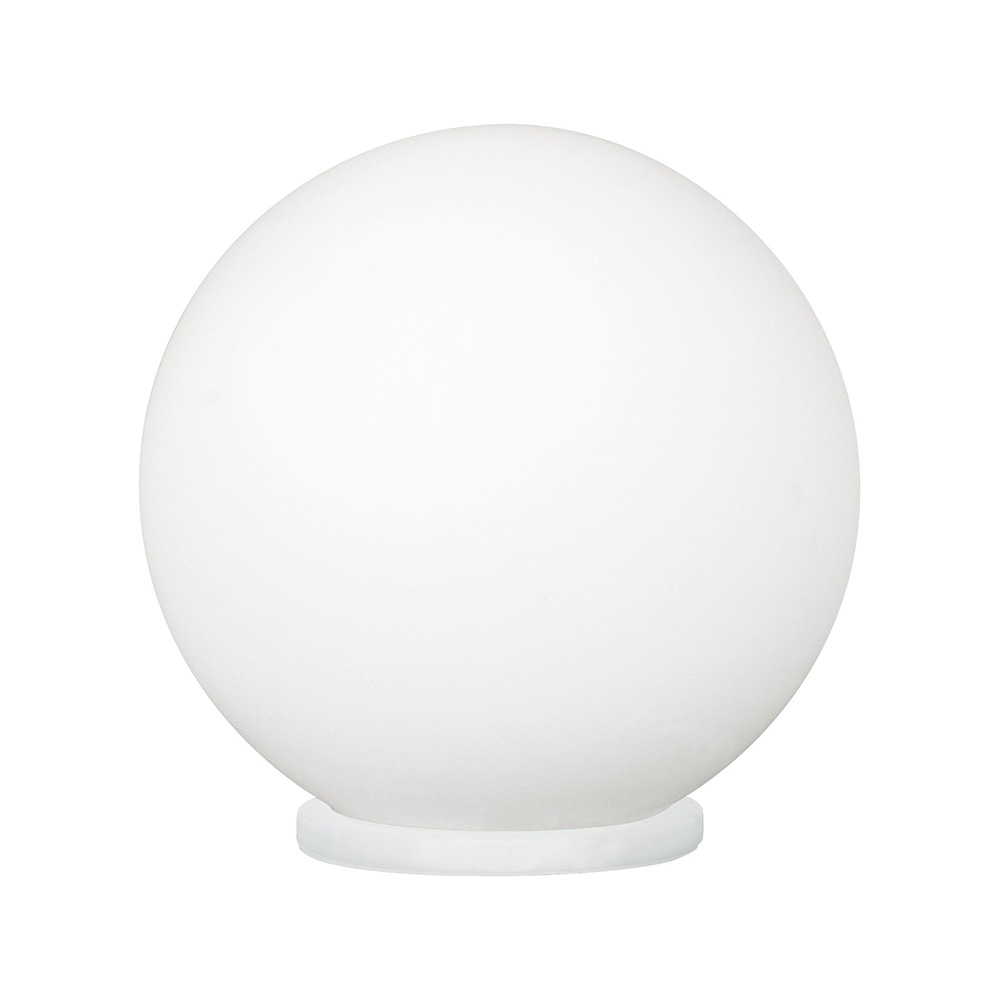 Rondo Table Lamp Satin Chrome/White (T445)