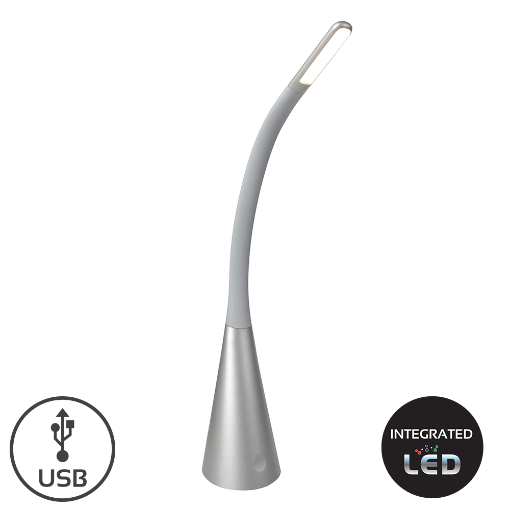 USB Eiffel Desk Lamp Grey 4W (T508)