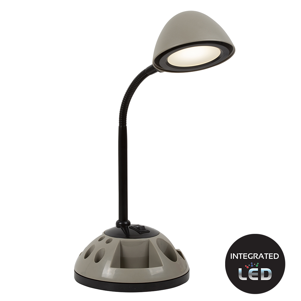 LED Desk Lamp with Rotational Stationery Holder (T590)