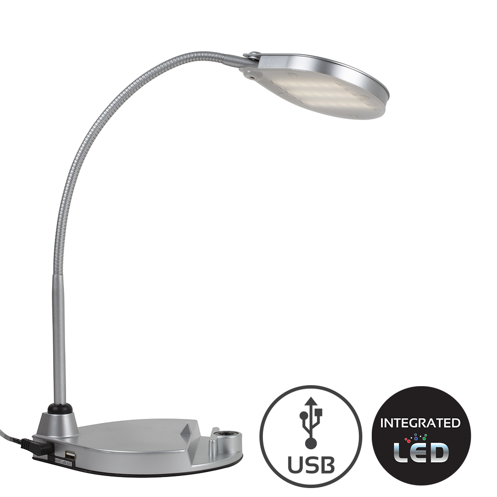 Desk Lamp with USB Charge Port (T592)