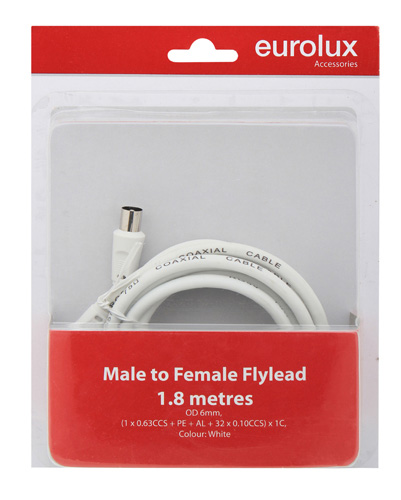 Male to Female Coaxial Flylead (TA30)