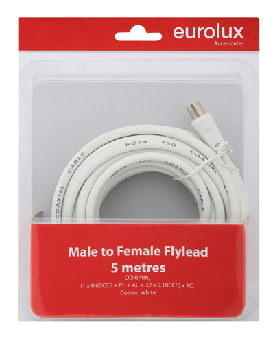 Male to Female Coaxial Flylead (TA32)