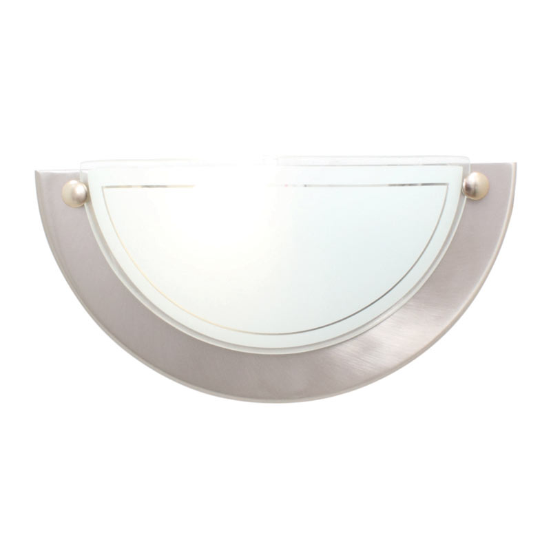 Roma Wall Light - WALL LAMP ROMA ALABASTER/SATIN CHROME, W115SC. (W115)