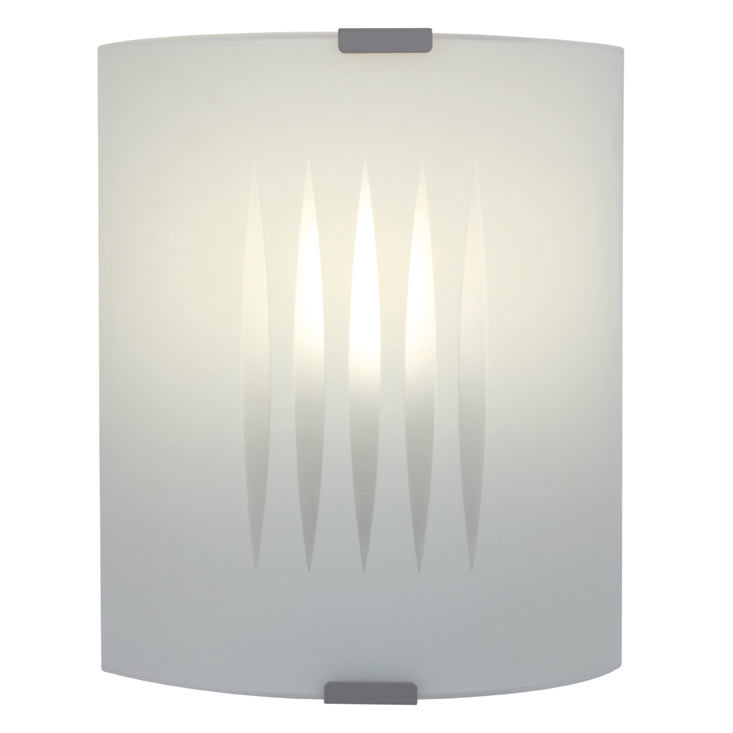 Small Grafik Wall Light - GRAFIK WALL LAMP SMALL LINES OPAL, W165. (W165)
