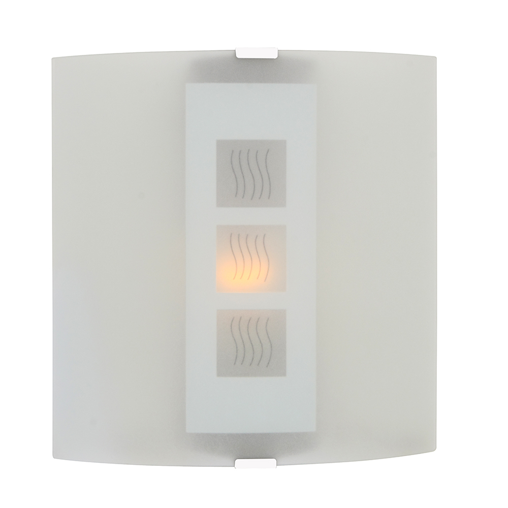Large Opal Wave Grafik Wall Light - GRAFIK WALL LAMP LARGE WAVE OPAL, W166. (W166)