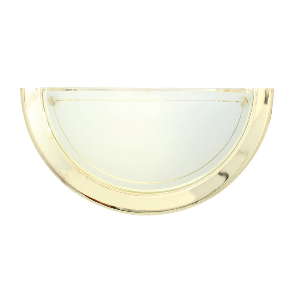 Italian Wall Light - WALL LAMP ITALIAN 300mm E27 P.BRASS, W36PB. (W36)