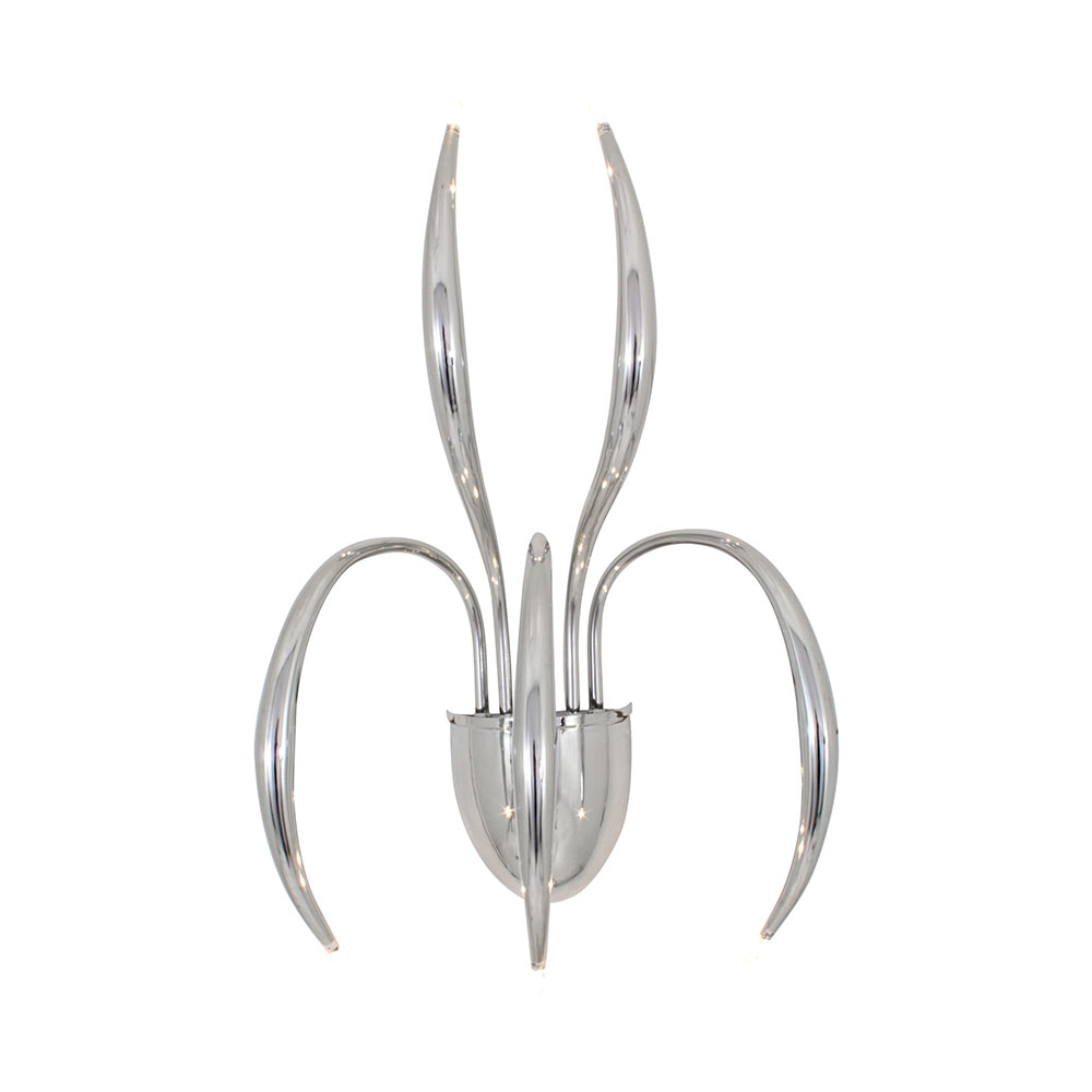 Chrome Wall Light - Incl. 5 x 20W G4 12V (W372)