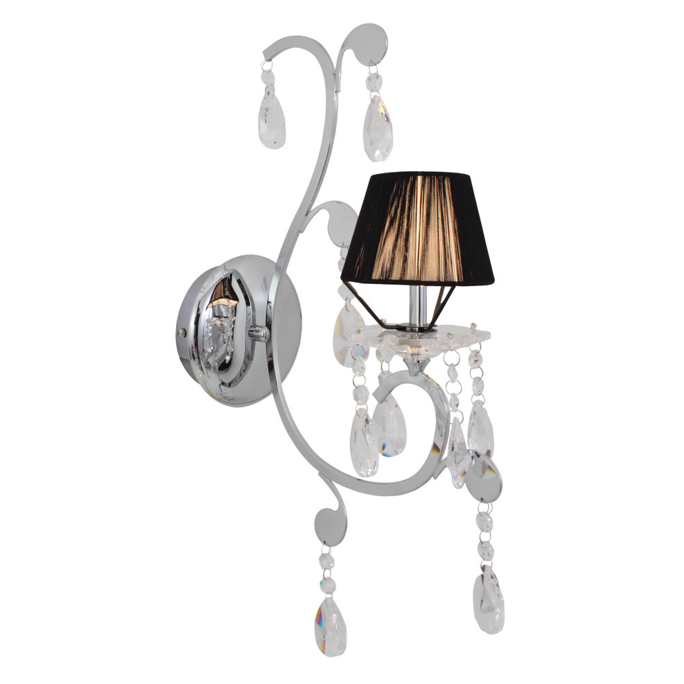 Chrome Crystal Wall Light - Incl. 1 x 20W G4 12V (W373CH)