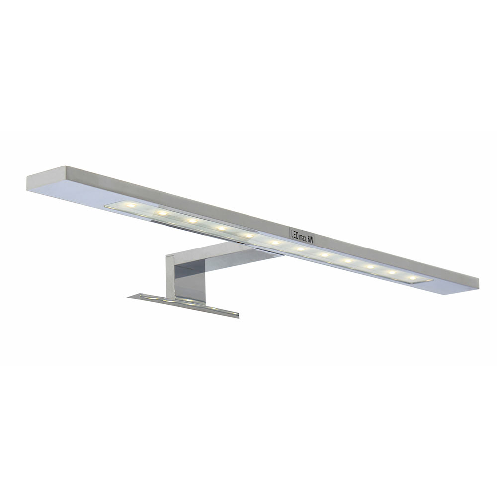 LED Imene Bathroom Wall Light Aluminium Chrome/White (W420)