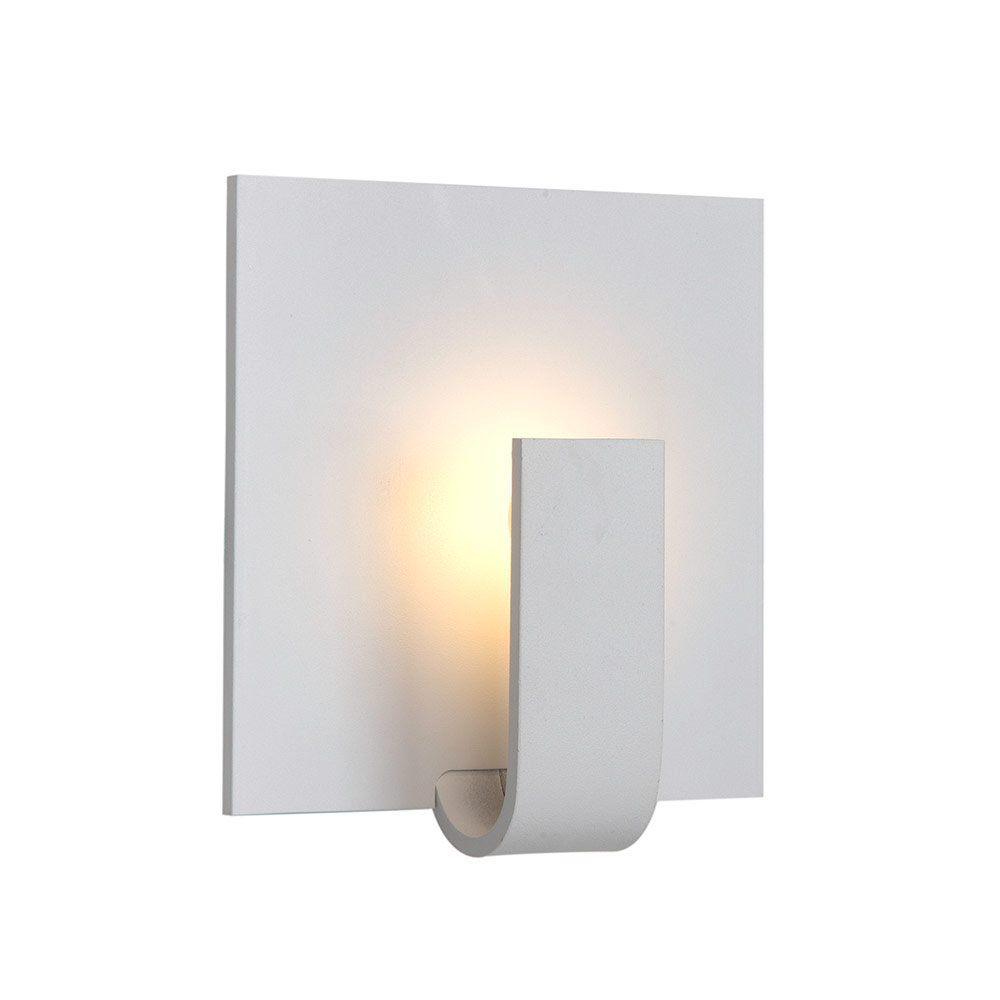 3W LED Square Wall Light - WALL LAMP LED 3W SQUARE WHITE, W473. (W473)